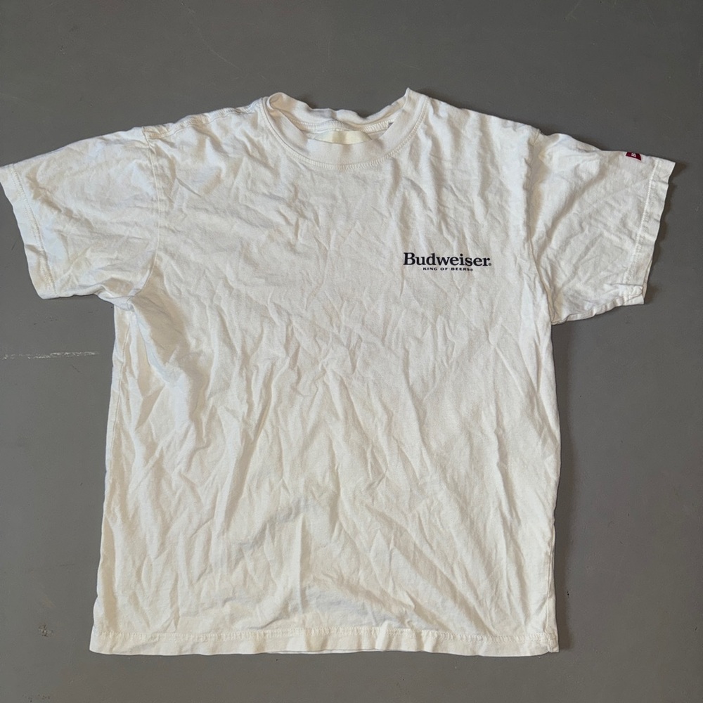 Budweiser White Short Sleeve Tee